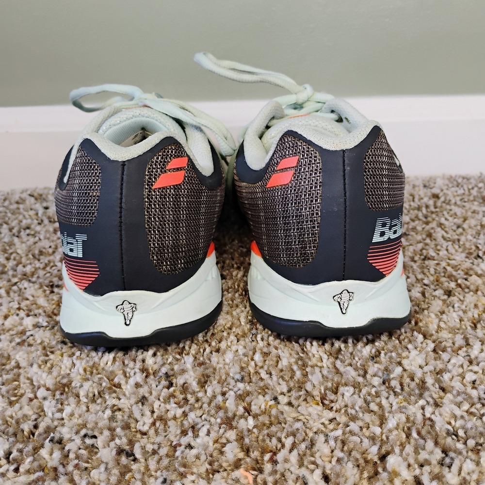 Babolat Jet All Court Matryx SL Women's size 8 Tennis Shoes‎ Gray Orange - Picture 3 of 13